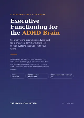 Cover of Executive Functioning for the ADHD Brain