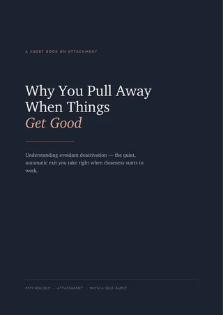 Cover of Why You Pull Away When Things Get Good