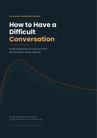 Cover of How to Have a Difficult Conversation