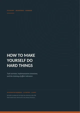 Cover of How to Make Yourself Do Hard Things