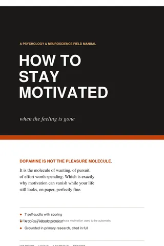 Cover of How to Stay Motivated When the Feeling Is Gone