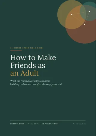 Cover of How to Make Friends as an Adult