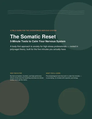Cover of The Somatic Reset